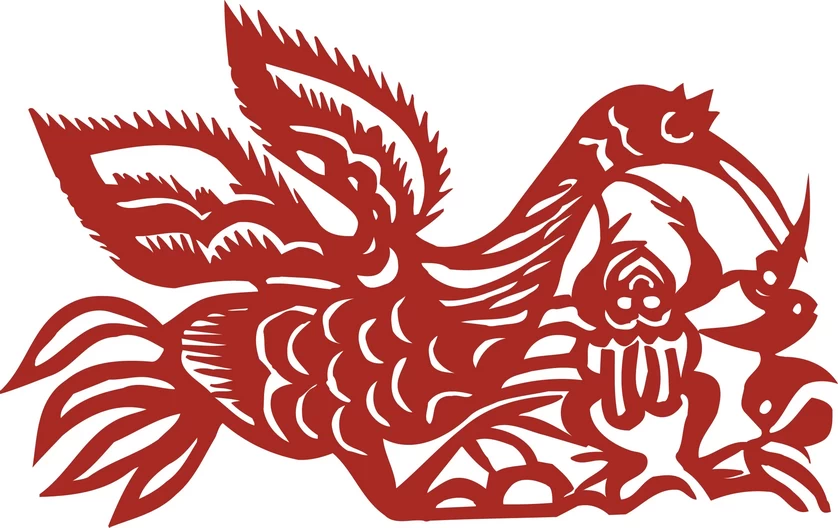 中国风中式传统喜庆民俗人物动物窗花剪纸插画边框AI矢量PNG素材【281】